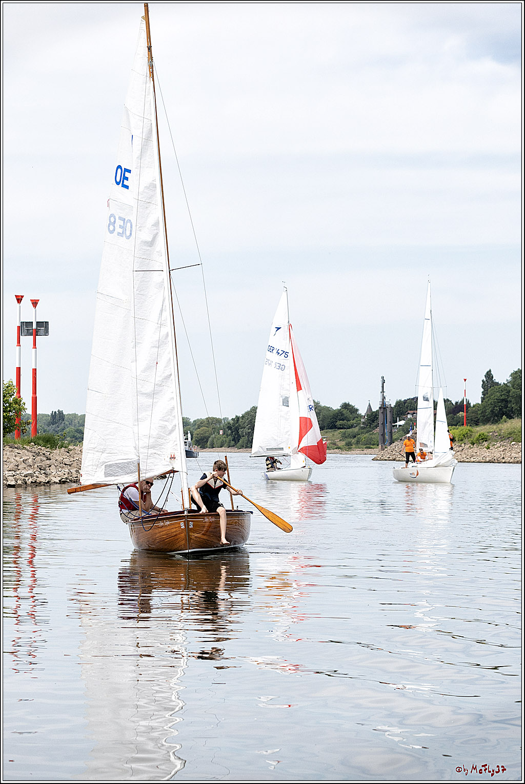100 Jahre Rheinwoche 2022 - 1. Wettfahrt Porz - Hitdorf, 03.06.2022,